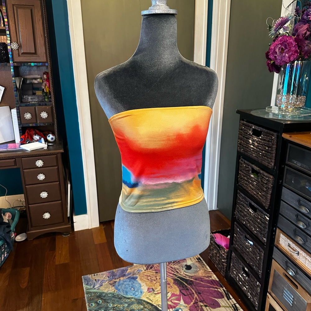 Shein Watercolor Tube Top